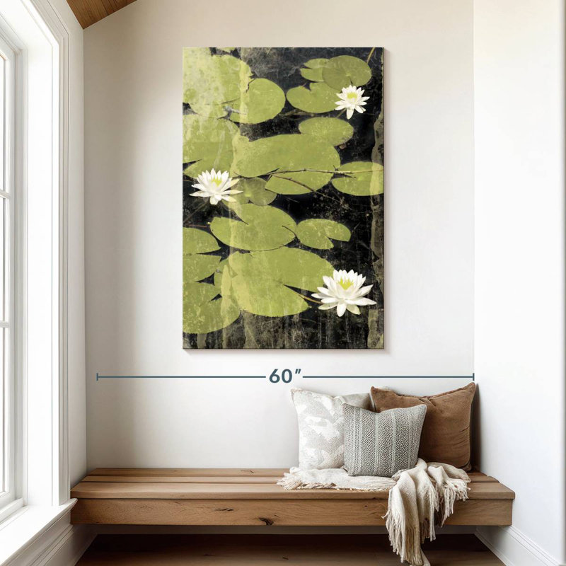 Harnek Pond Blossoms, H 48 po x l 32 po