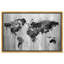 Mapamundi noir et blanc - impression sur toile-70556765-70556771