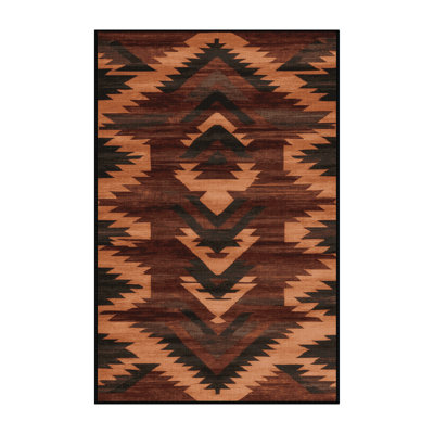 Machine Washable Persian Black Area Rug