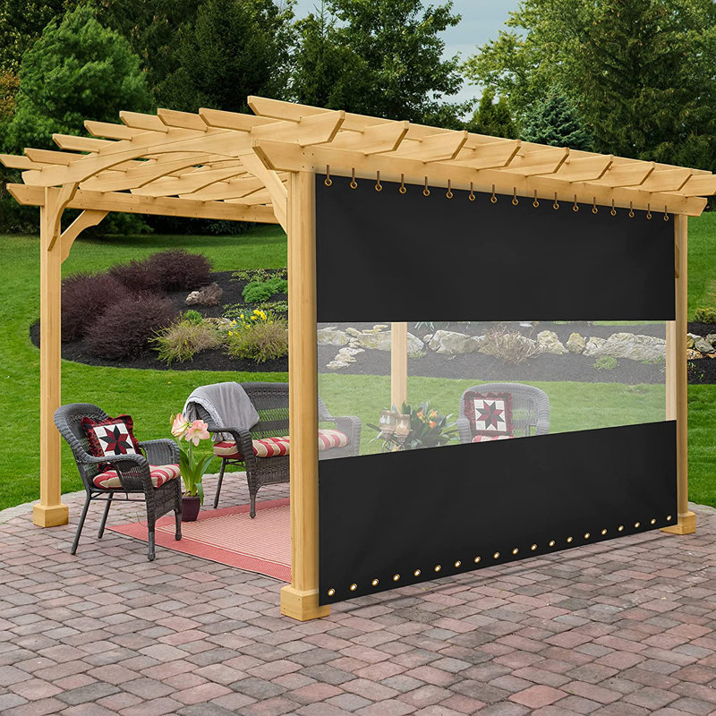 Blue Elephant Black Vinyl Side Wall, 121.9cm H x 213.4cm W