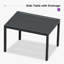 Chaise longue d'extérieur en aluminium thermolaqué avec table-96273533