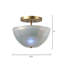 Vapor 2 Light Semi Flush Mount-73715445