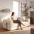 78.7 inch Foldable Three Person Fabric Sofa Bed, High Rebound Density Sponge Sofa-127652785