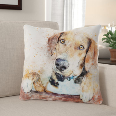 Outdoor Reversible Throw Pillow