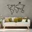 Accessoire mural élégant en métal, finition noire, 23,6 po x 16,5 po | Fabrication 100% métal, épaisseur: 0,05 pouce | Décoration élégante pour le salon, la chambre à coucher ou le bureau, design durable et accrocheur