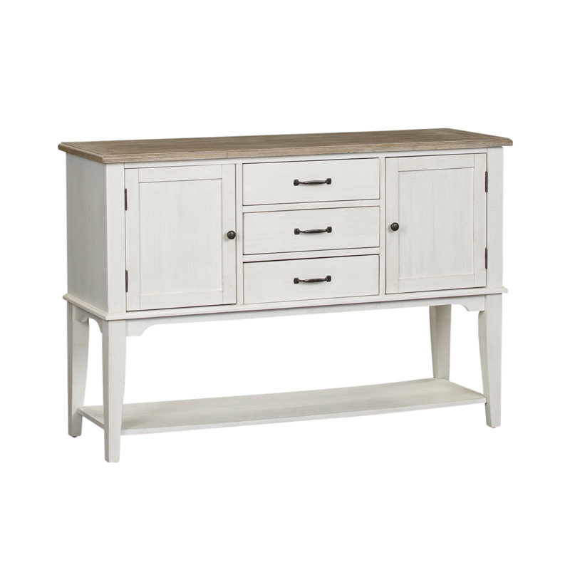 Chu 56" Wide 3 Drawer Buffet Table