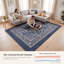 Tapis Highland Modern à motif mosaïque mouchetée abstraite, bleu marine, turquoise, gris, crème et rose, lavable à la machine, antidérapant, à poils courts, pour l'intérieur et l'extérieur, adapté aux animaux domestiques, idéal pour le salon, la chambre, la salle à manger, l'entrée, le couloir ou le bureau.-990766551