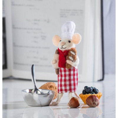 Ornement souris pâtissier