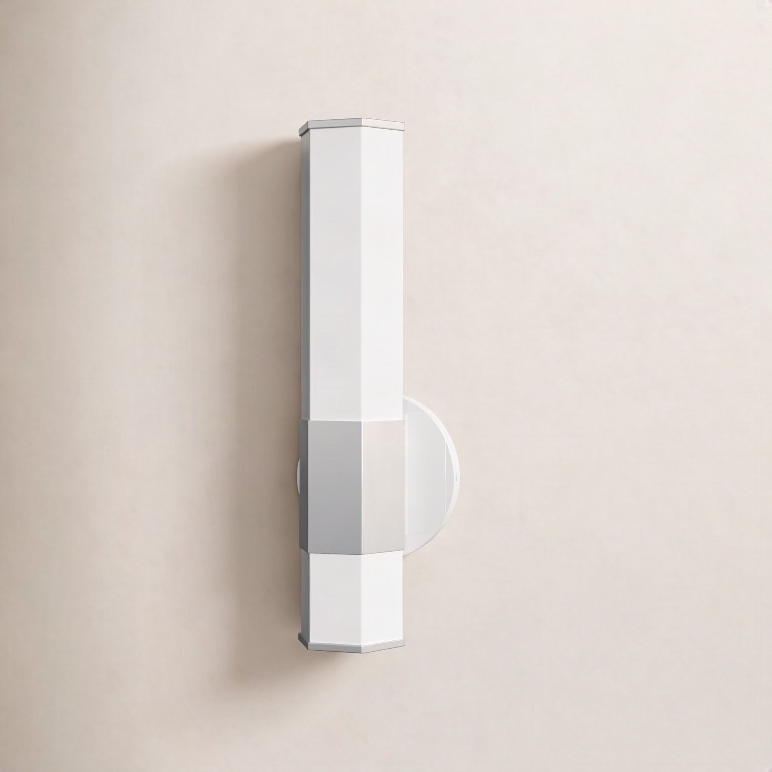Belden Single Frosted Dimmable LED Bath Sconce, Polished Nickel