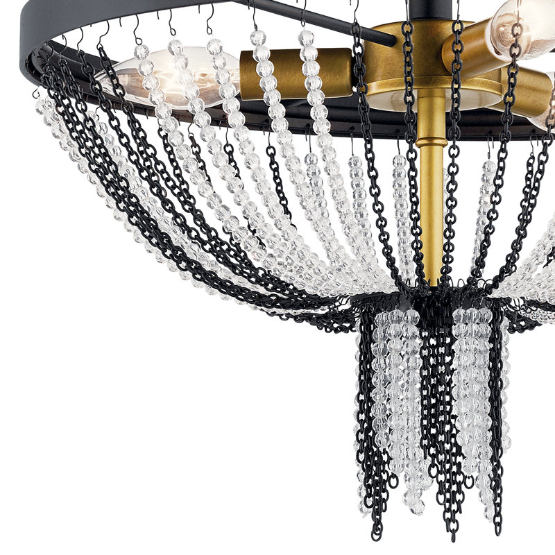 Plafonnier semi-encastré 3 lumières 16 po Noella