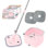 SALAV True & Tidy TrueClean Deluxe Spin Mop and Bucket Set in Rose