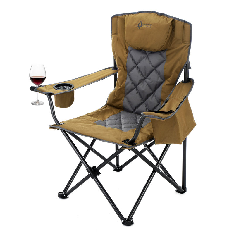 Folding Camping Chair, Dark Yellow