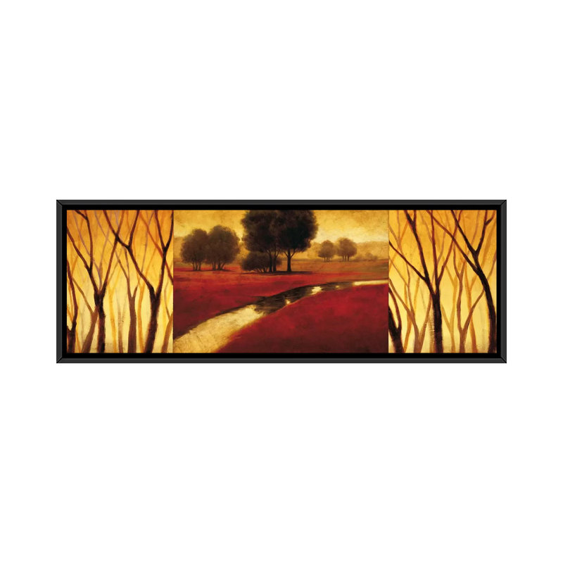 " Brilliance " by Gregory Williams, 12" H x 36" W x 1.5" D, Black Framed Canvas
