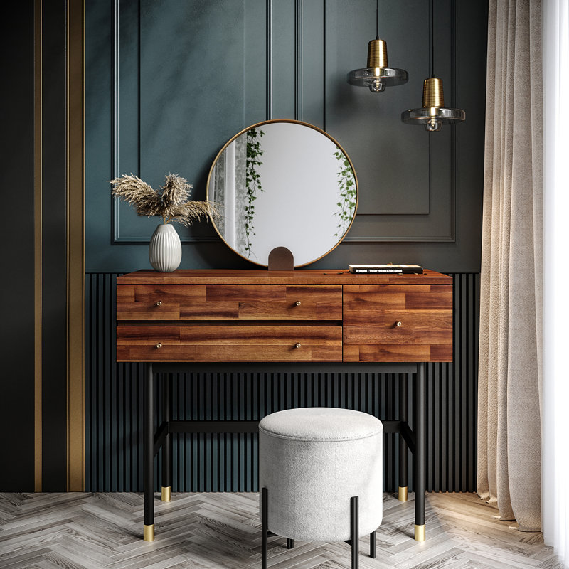 Dakota Wood 3-Drawer Vanity