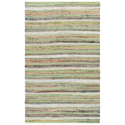 Vesey Hand Woven Cotton Striped Rug