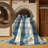 Machine Washable Checkered Blue Area Rug