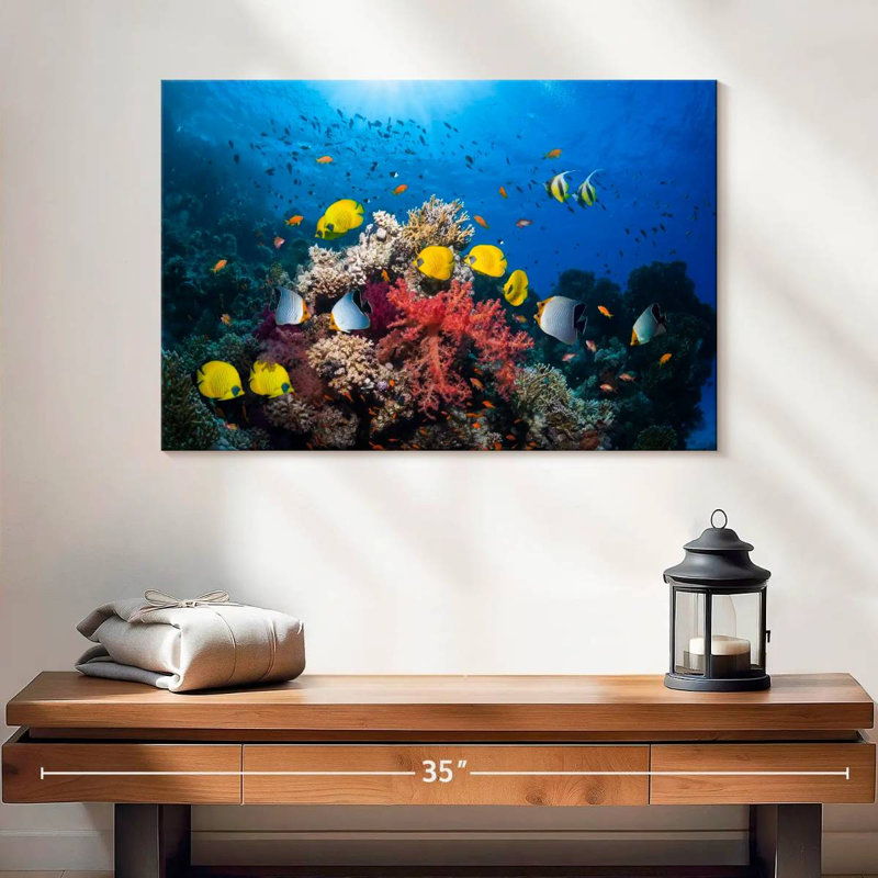 Brampt Underwater Red Sea Life, 16" H x 24" W