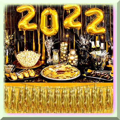 Golden Celebration Kit with Banner, Balloons, Garland