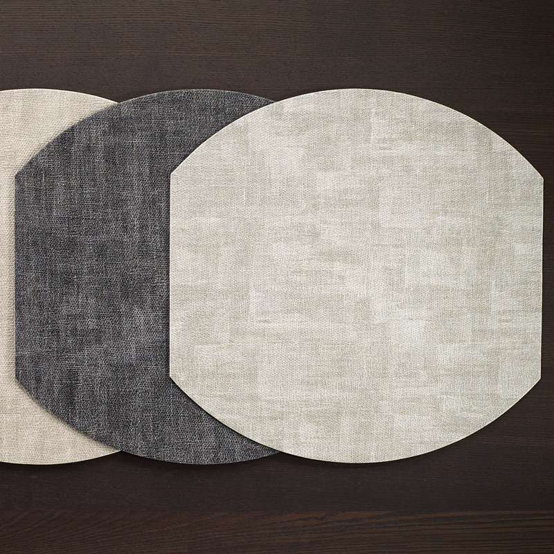 New Luster Eliptic Placemats, Smoke