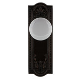 Meadows Plate with White Porcelain Door Knob