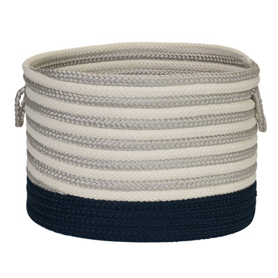 Panier de rangement rond ligné Chloe