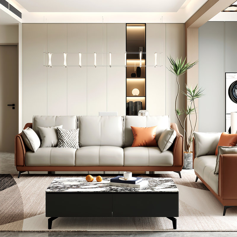 3 - Piece Faux Leather Living Room Set