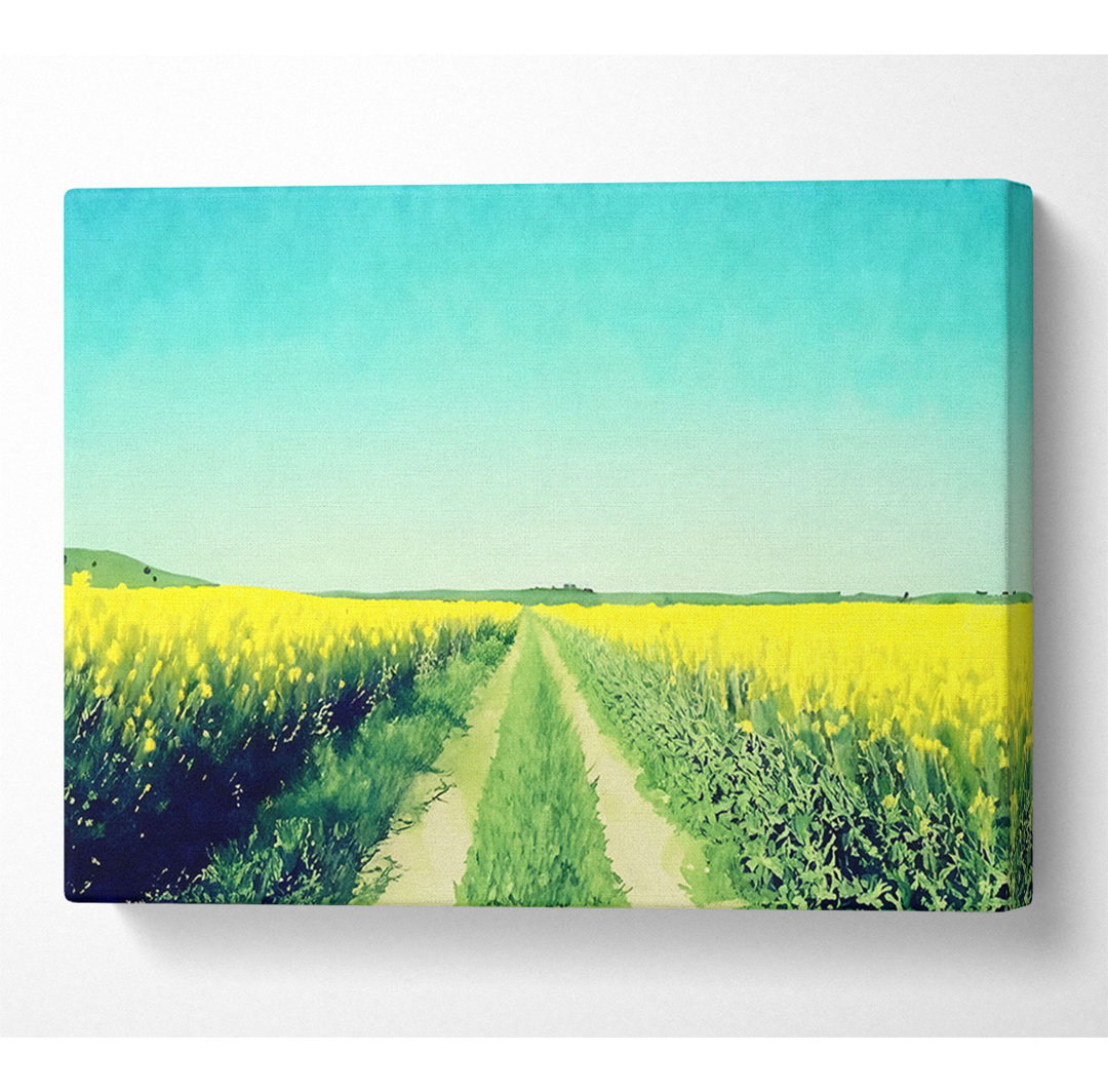 Field Road - Kunstdrucke auf Leinwand