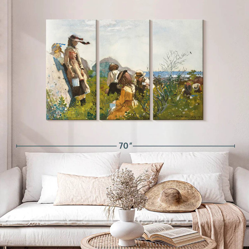 Leisha Berry Pickers, 32" H x 50" W