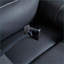 Fauteuil inclinable électrique inclinable avec massage, chauffage, ports USB, support pour téléphone, poches latérales | Noir | Cuir retravaillé