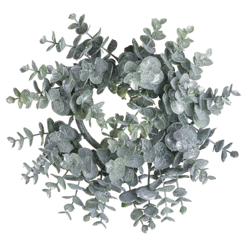Faux Eucalyptus Wreath, 28cm H x 28cm W x 8cm D