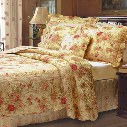 Collection de courtepointe Antique Rose