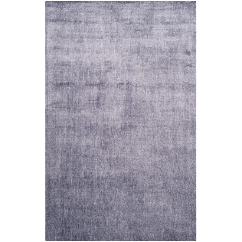 Tapis lavande noué à la main Mcelroy Aura, Rectangle 9 pi x 12 pi