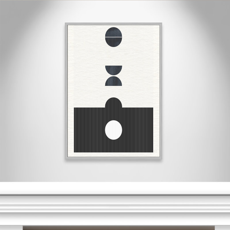 Eclipse I by Susan Jill, Matte Silver Framed, 41.5" H x 29.5" W x 0.75" D