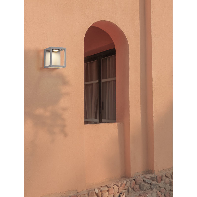 Grey Integrated LED Outdoor Flush Mount