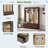 Farmhouse Wooden Style Hall Tree With Arched Design, Bench, 8 Retro Hooks, And 3 Drawers-353067063