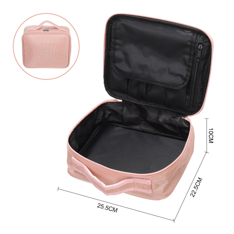 Brentten Fabric 1 Makeup Organizer, Pink