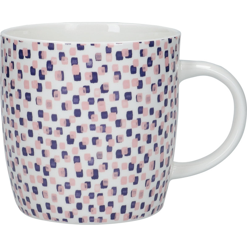 KitchenCraft 425ml Geometric China Mug