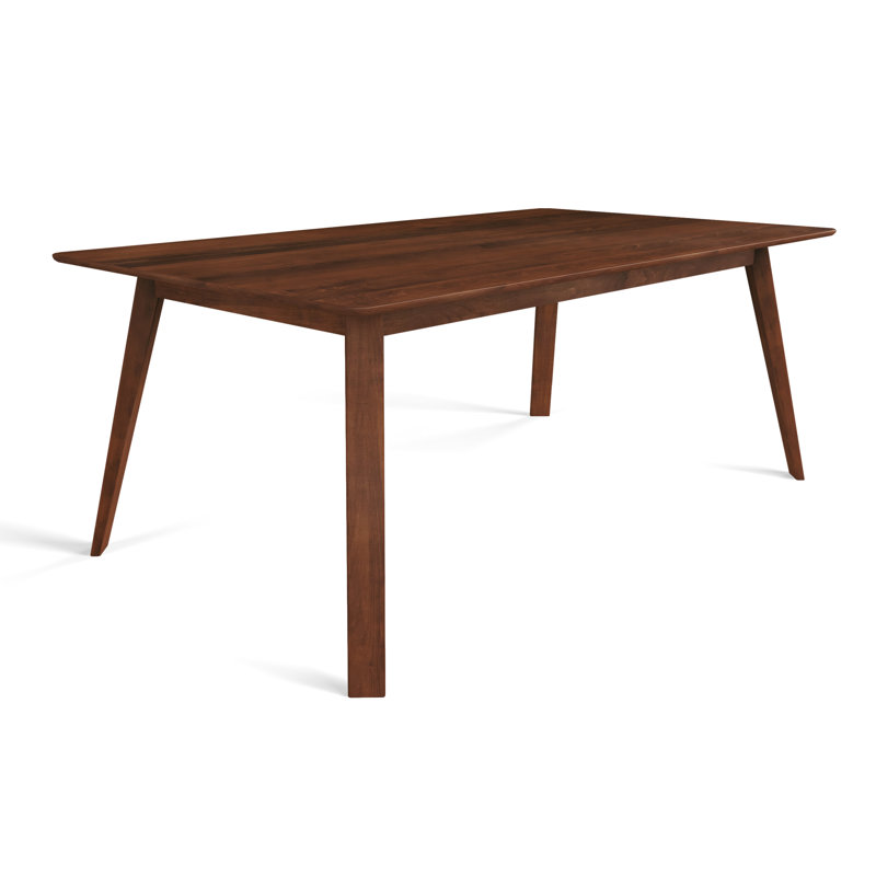Leclair Maple Solid Wood Dining Table, 29" H x 60" L x 42" W, Walnut