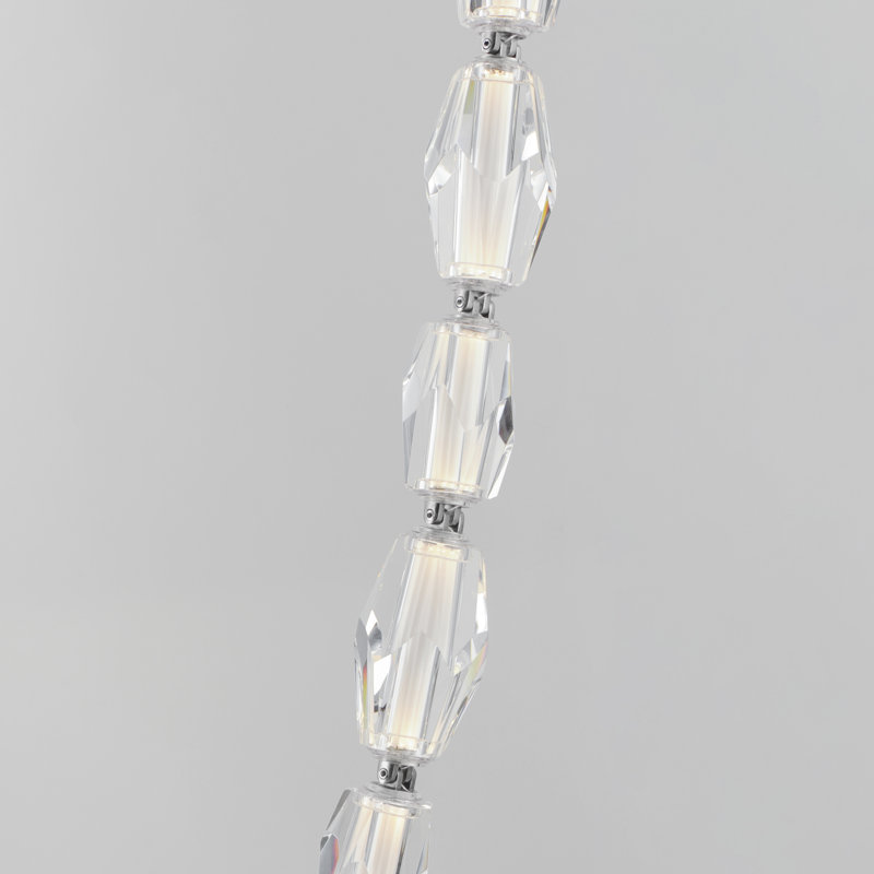 31 - Light LED Flush Mount, Polished Chrome
