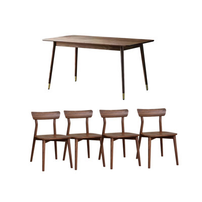 Solid wood table set