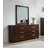 Teree 6-drawer Dresser with Mirror Cappuccino-116447356