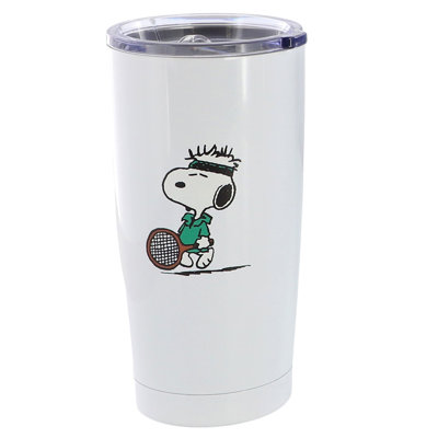 Peanuts 17-Ounce Thermal Tumbler with lid in White