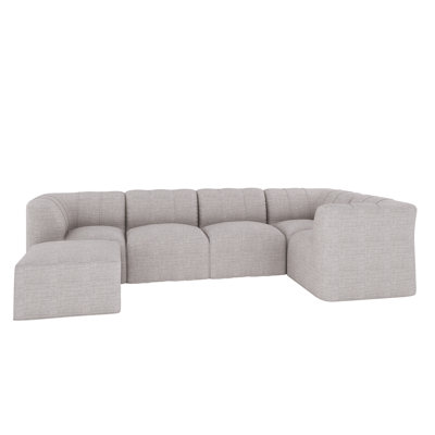 Praia 132"" Sunbrella Outdoor Sofa with Ottoman -  Joss & Main, 43AFF9D493214F27B8629A86C78A4516