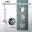 Système de douche complet avec valve brute