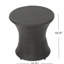 Table de bout 19 po (sans plateau en verre), table de bout, brun