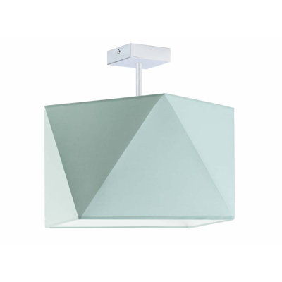 Demarian Fabric Semi Flush Mount