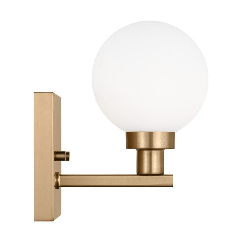 1 - Light Bath Sconce, Satin Brass