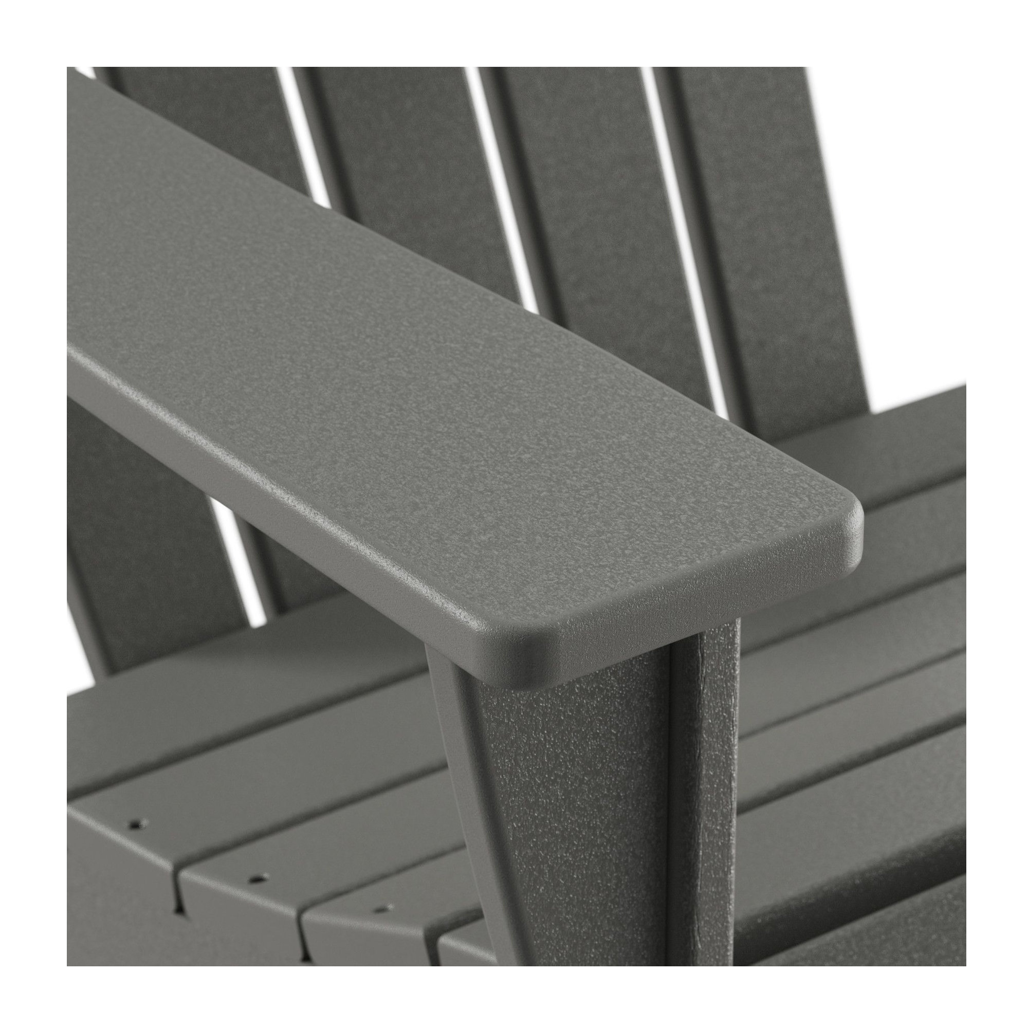 Nautical Adirondack Chair, Slate Gray