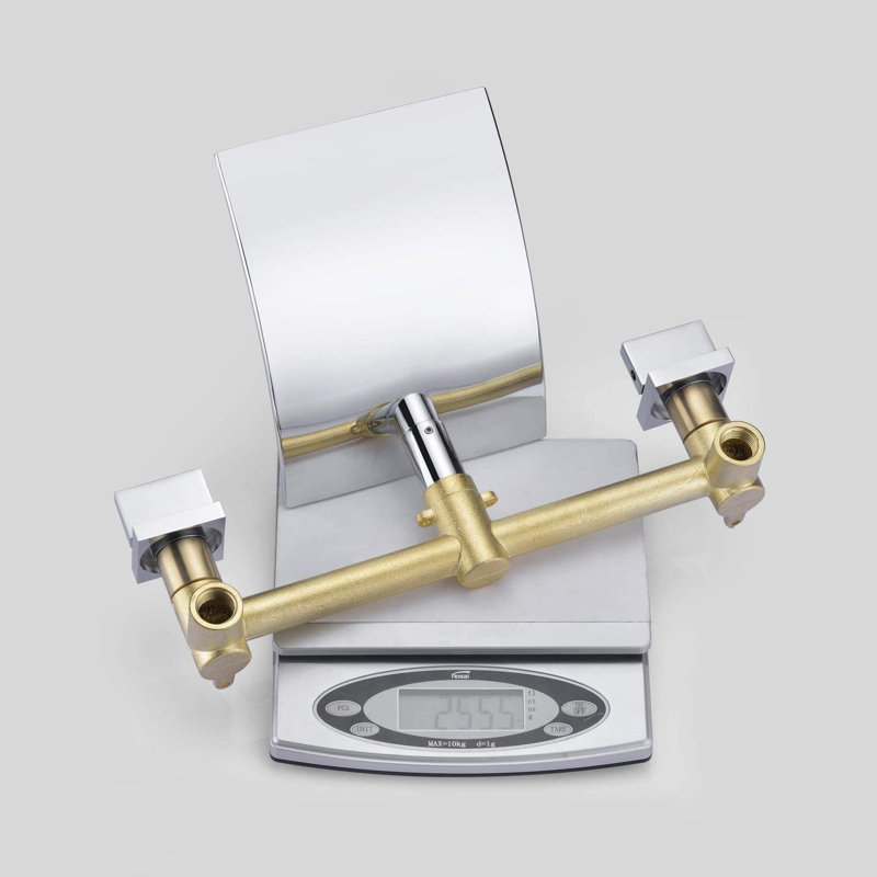 2 Handle Wall Waterfall Faucet Bath Filler