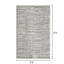 Tapis d'intérieur gris en polyester tissé à la machine Eliot-1570849296